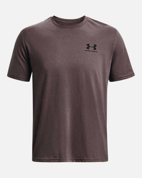 Men's UA Sportstyle Left Chest Short Sleeve Shirt in Gray image number 4